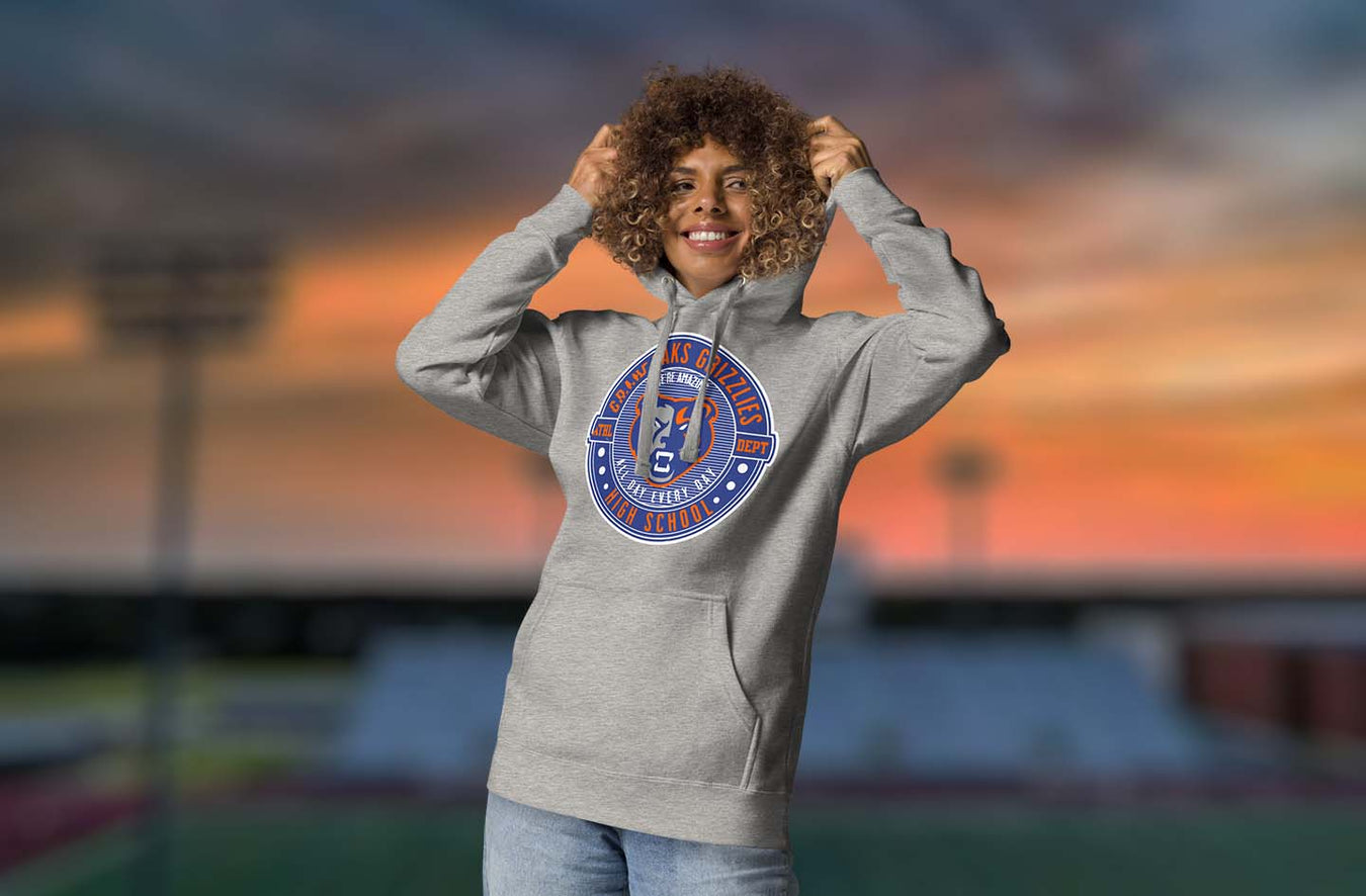 Grand Oaks High School Grizzlies Premium Unisex Hoodies Collection Page
