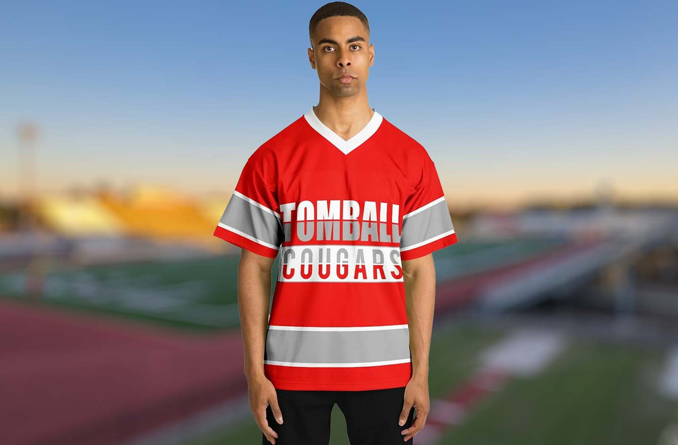 Tomball High School Cougars Football Jerseys