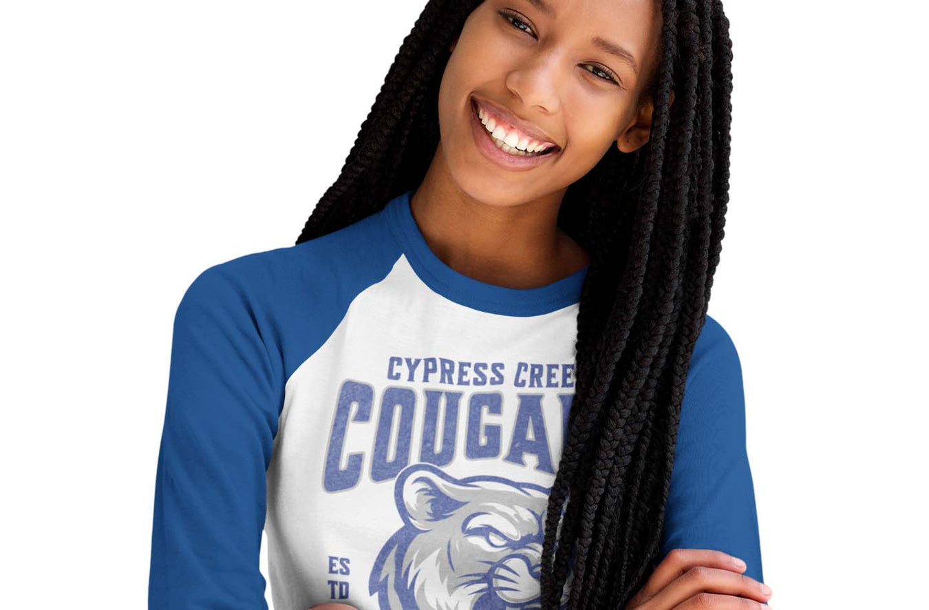 Cypress Creek High School Raglan T-shirts