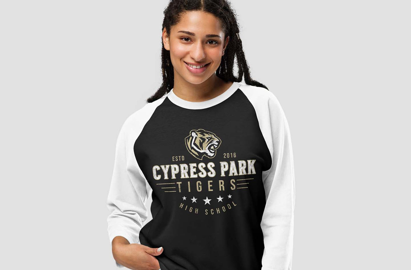 Cypress Park High School Raglan T-shirts