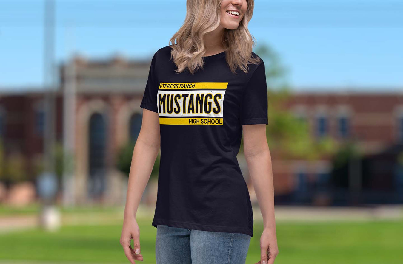 Cypress Ranch High School Mustangs Women's T-shirts Collection Page