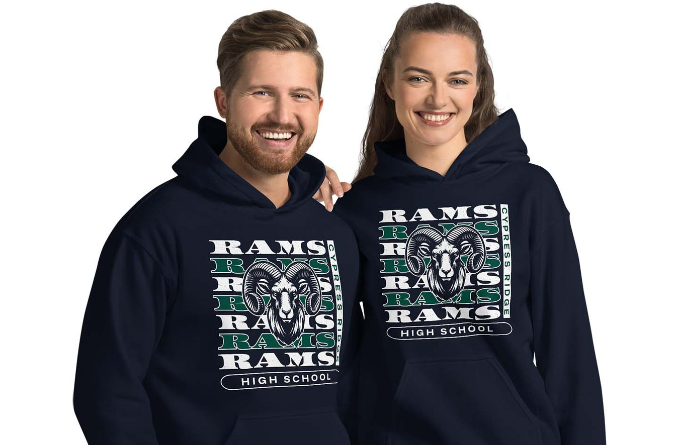 Cypress Ridge High School Rams Classic Hoodies