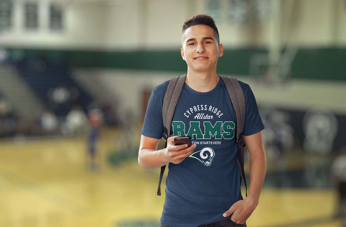 Cypress Ridge High School Rams Premium Unisex T-shirts — District 63 ...