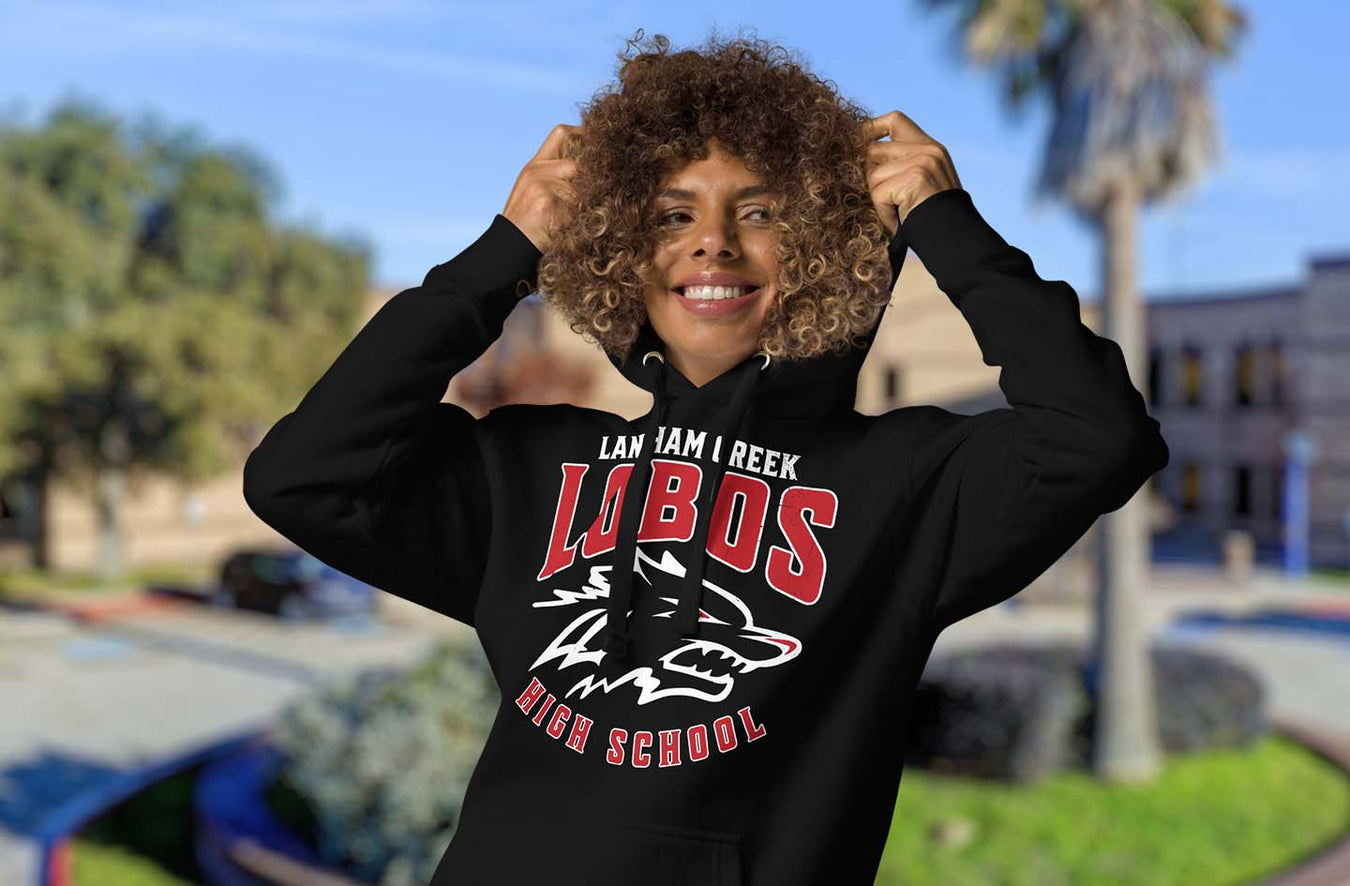 Langham Creek High School Lobos Premium Unisex Hoodies