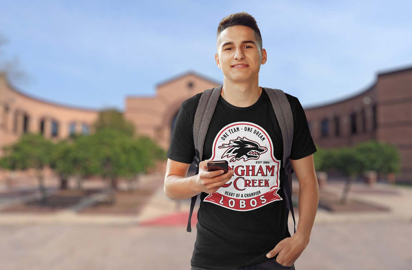 Langham Creek High School Lobos Premium Unisex T-shirts