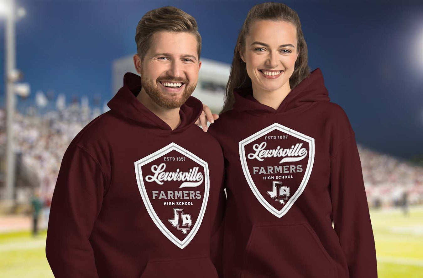 Lewisville High School Farmers Classic Unisex Hoodies