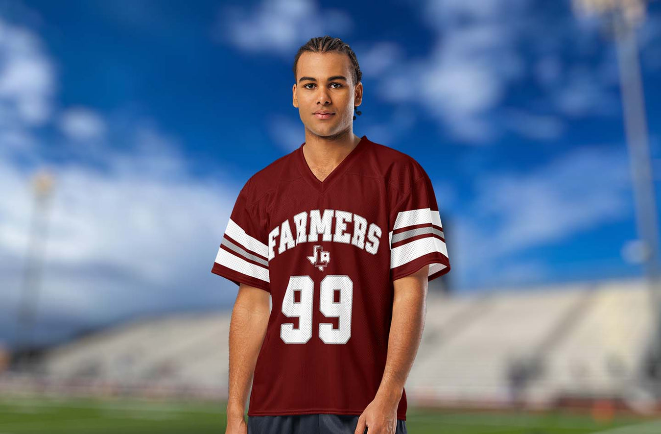 Lewisville high School Farmers Football Jerseys Collection Page