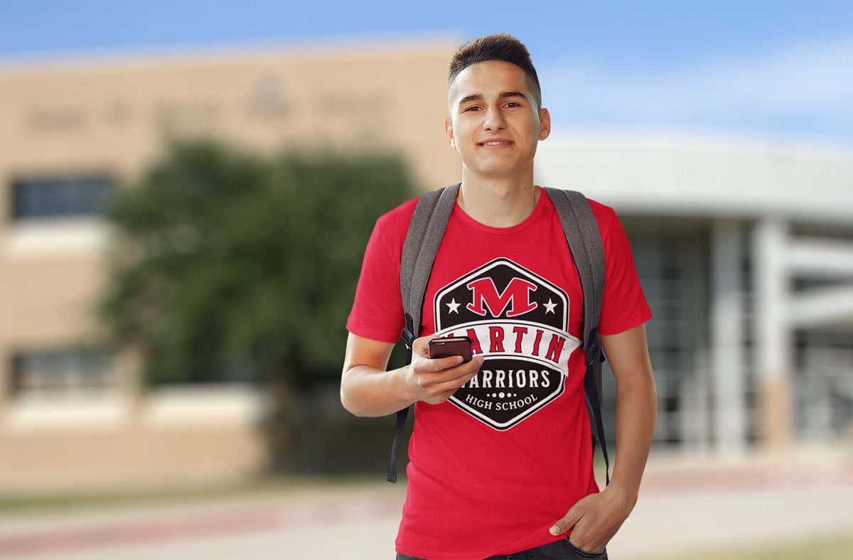 Martin High School Warriors Premium Unisex T-shirts — District 63 Apparel