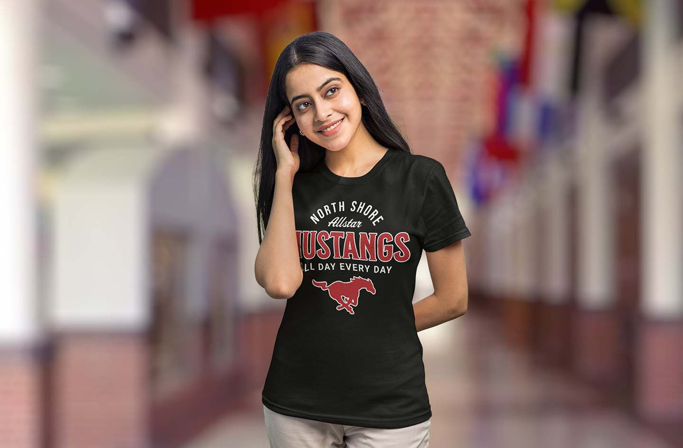 North Shore High School Mustangs Women's T-shirts Collection Page