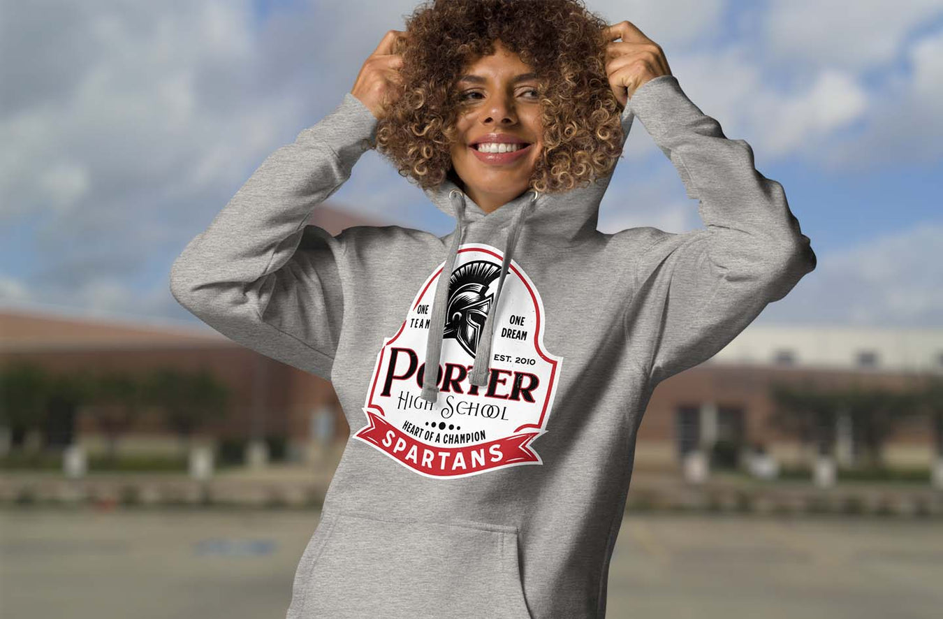 Porter High School Spartans Premium Hoodies