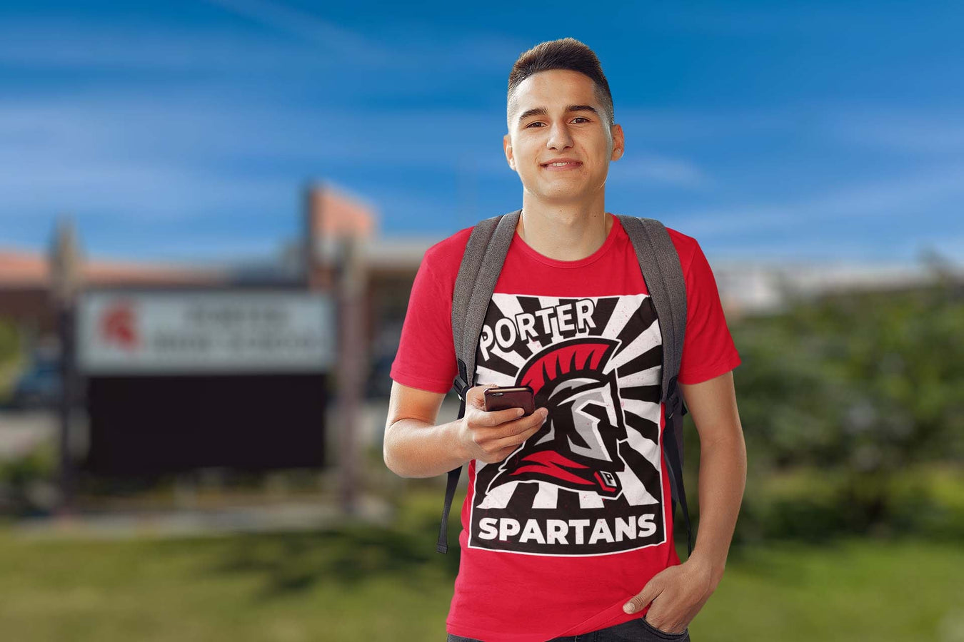 Porter High School Spartans Premium T-shirts Collection Page