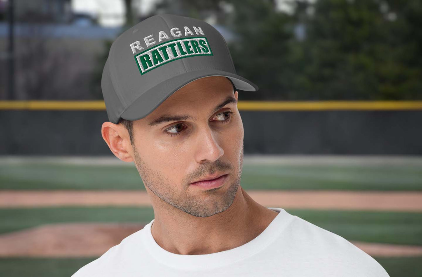 Reagan High School Rattlers Baseball Caps