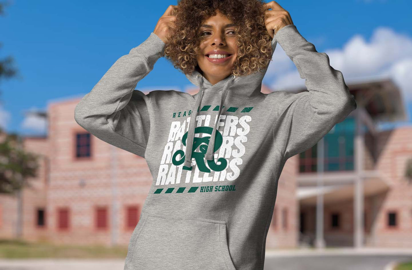 Reagan High School Rattlers Premium Hoodies