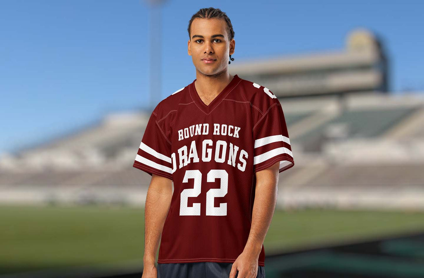 Round Rock High School Dragons Football Jerseys Collection Page