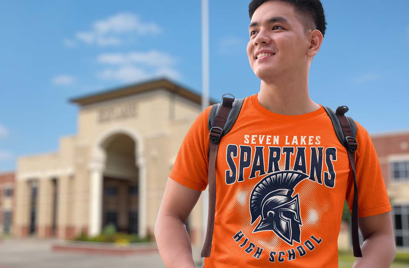 Seven Lakes High School Spartans Classic t-shirts