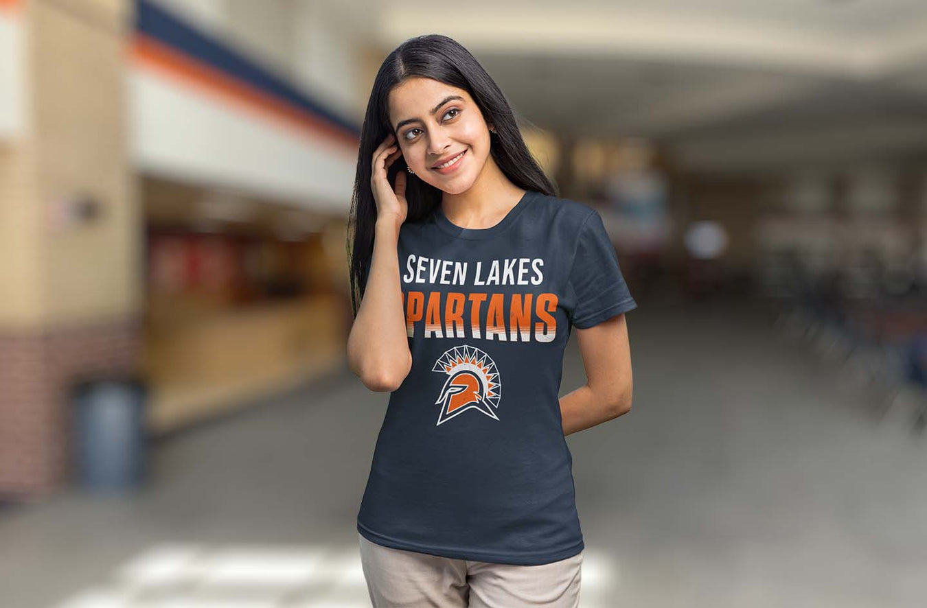 Seven Lakes High School Spartans Women's SoftStyle T-shirts