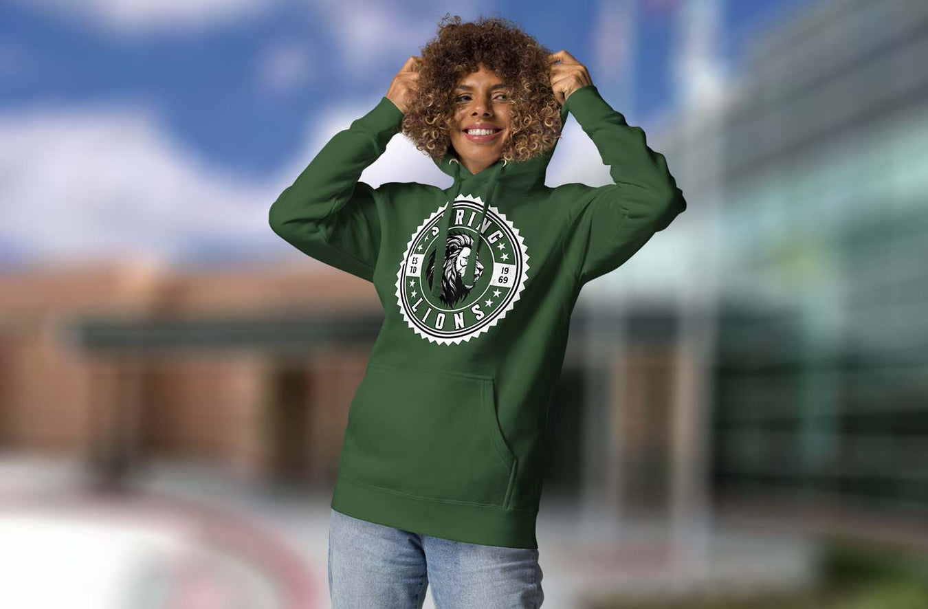 Spring High School Lions Premium Hoodies