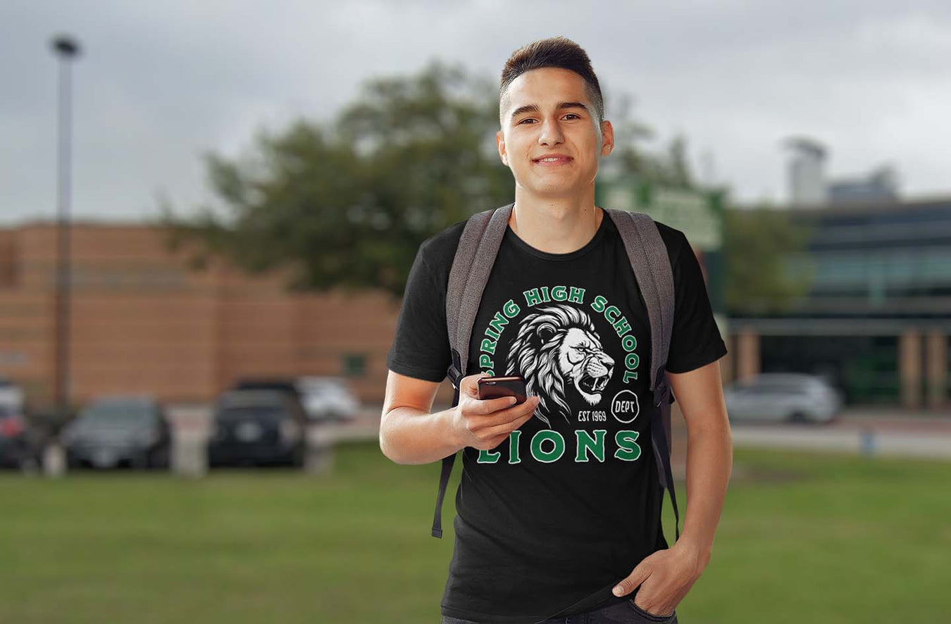 Spring High School Lions Premium T-shirts