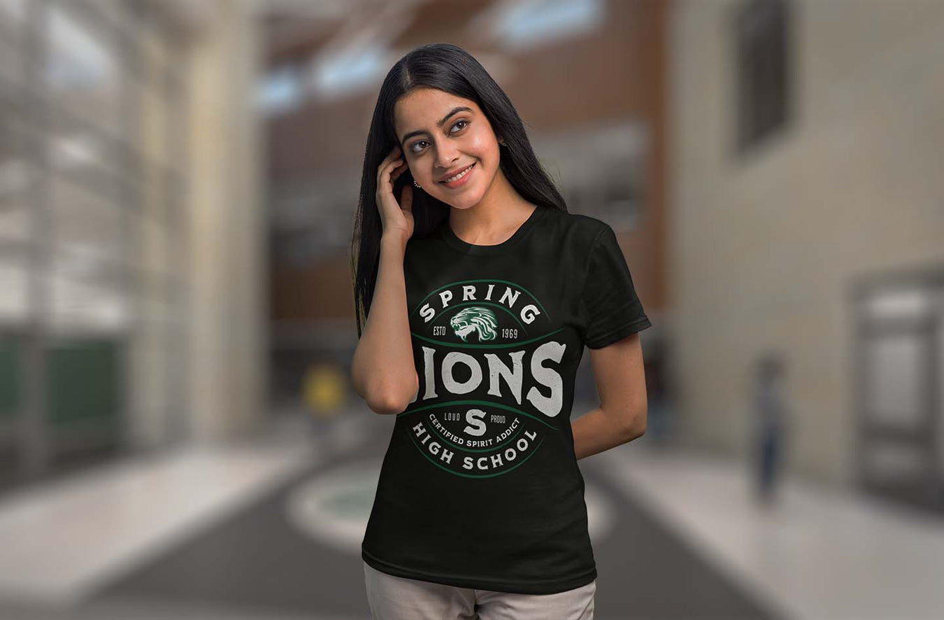 Spring High School Lions Women's T-shirts Collection Page
