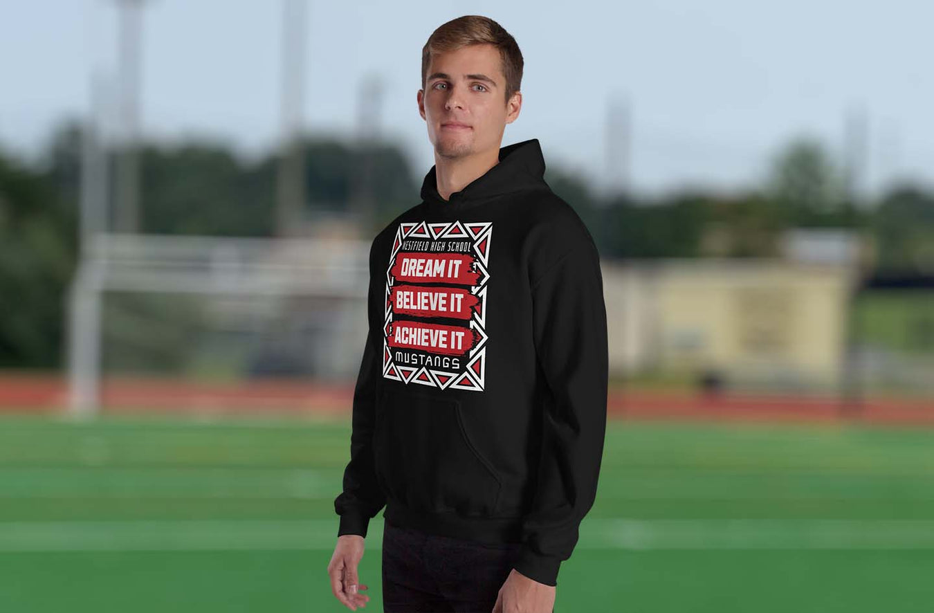 Westfield High School Mustangs Classic Hoodies