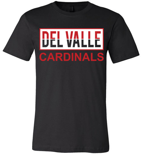 Del Valle High School Cardinals Black Premium T-shirt 31