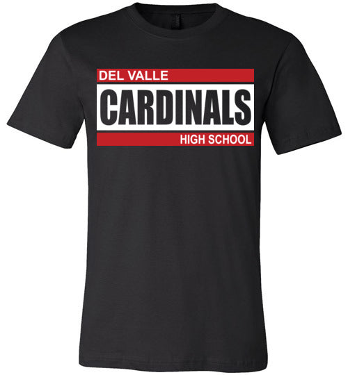 Del Valle High School Cardinals Black Premium T-shirt 98