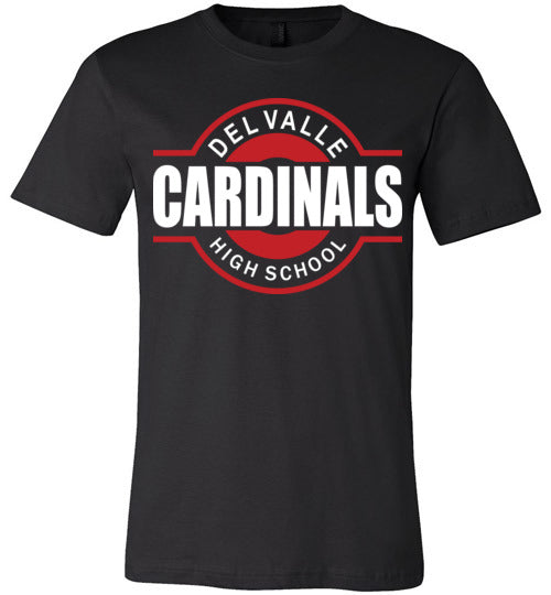 Del Valle High School Cardinals Black Premium T-shirt 11