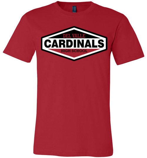 Del Valle High School Cardinals Red Premium T-shirt 09