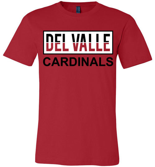 Del Valle High School Cardinals Red Premium T-shirt 31