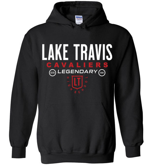 Lake Travis High School Black Classic Hoodie 03