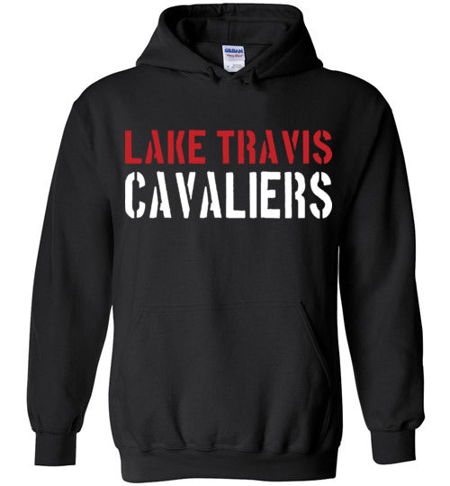 Lake Travis High School Black Classic Hoodie 17