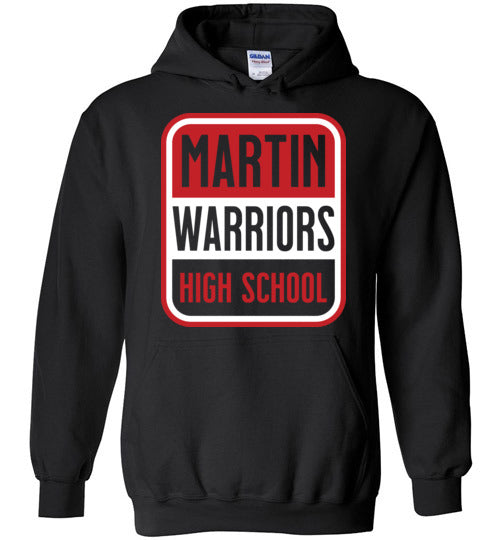 Martin High School Black Classic Hoodie 01