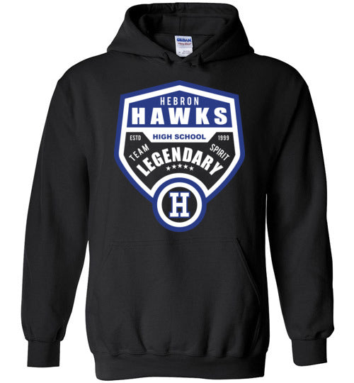 Hebron High School Black Classic Hoodie 14