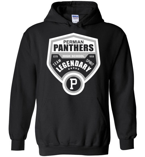 Permian High School Black Classic Hoodie 14