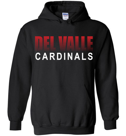 Del Valle High School Cardinals Black Classic Hoodie 24