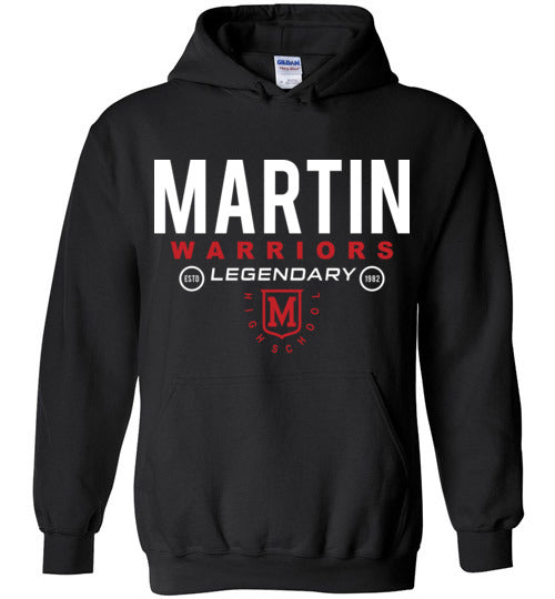 Martin High School Black Classic Hoodie 03