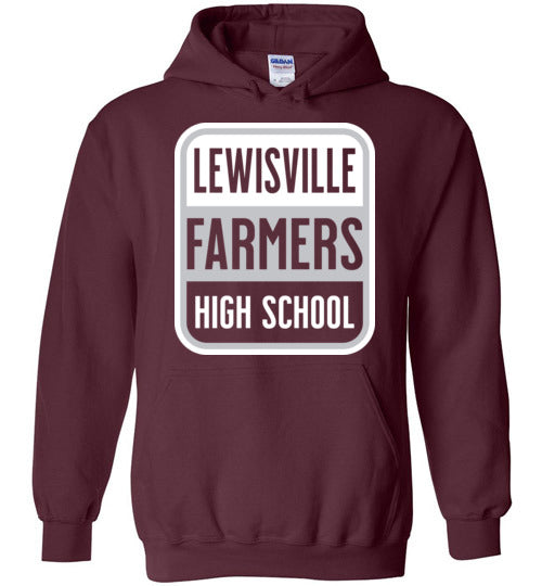 Lewisville High School Maroon Classic Hoodie 01