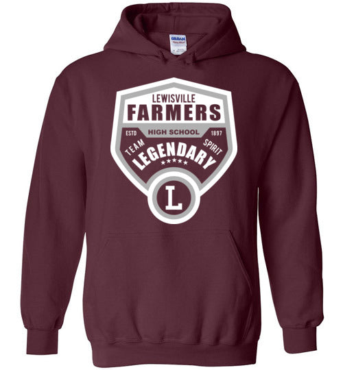 Lewisville High School Maroon Classic Hoodie 14