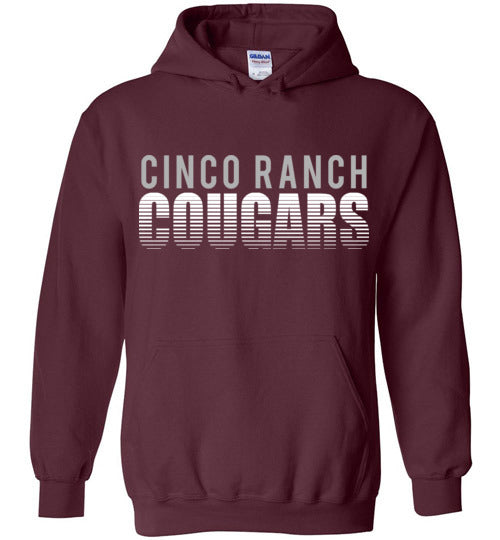 Cinco Ranch Cougars Maroon Unisex Hoodie 24