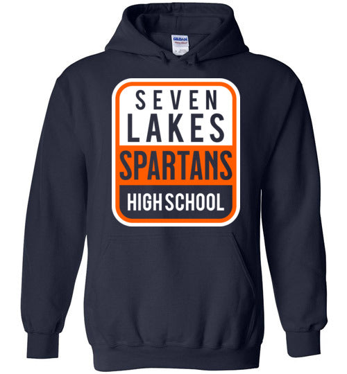 Seven Lakes High School Navy Unisex Hoodie 01