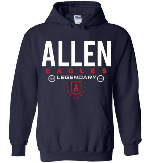 Allen High School Navy Unisex Hoodie 03