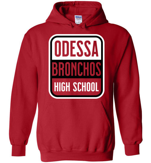 Odessa High School Red Classic Hoodie 01