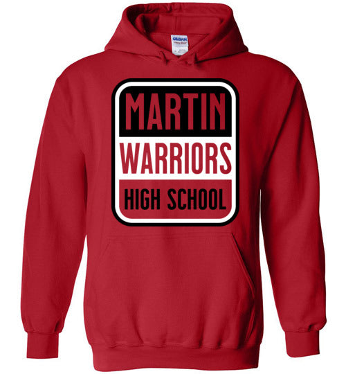 Martin High School Red Classic Hoodie 01