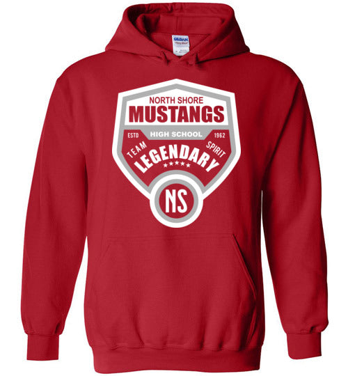 North Shore High School Red Unisex Hoodie 14