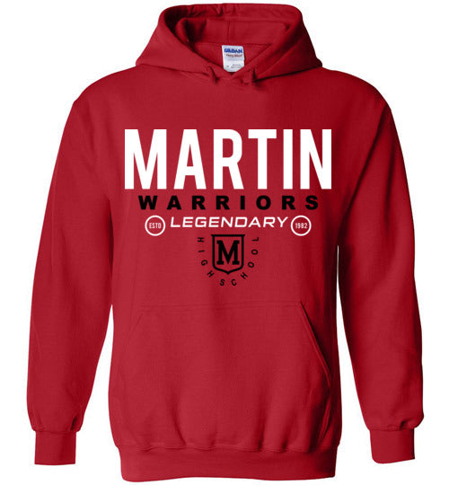 Martin High School Red Classic Hoodie 03