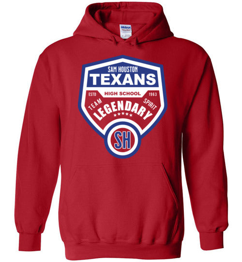 Sam Houston High School Red Classic Hoodie 14