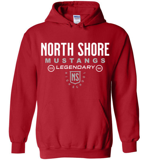 North Shore High School Red Unisex Hoodie 03