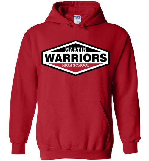 Martin High School Red Classic Hoodie 09