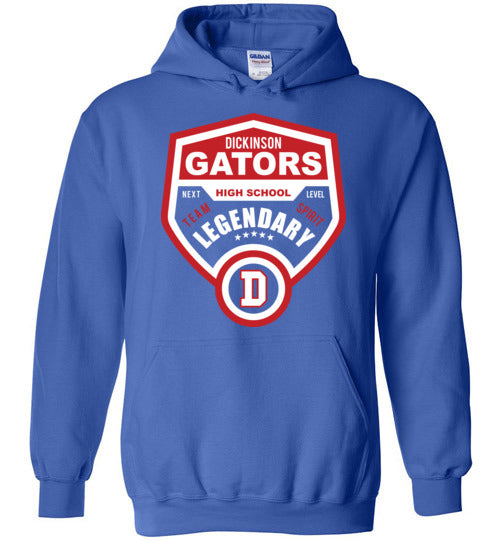 Dickinson High School Gators Royal Blue Classic Hoodie 14