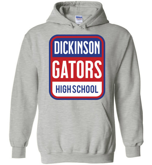 Dickinson High School Gators Sports Grey Classic Hoodie 01